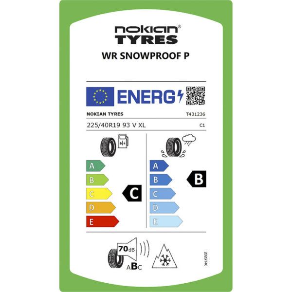 Neumático M+S 225/40R19 93v xl wr Snowproof p 5 Neumático M+S 225/40R19 93v xl wr Snowproof p - Imagen 5